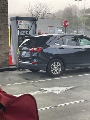 Can you get gas while car is running, and does it affect the time-space continuum?